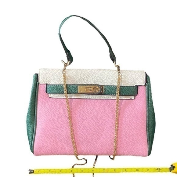 Genuine Leather Purse With Chain Strap - Picture 5 of 13